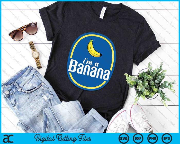 I'm A Banana Costume Halloween Fruit Sticker Yellow Funny SVG PNG Digital Cutting Files I'm A Banana Costume Halloween Fruit Sticker Yellow Funny SVG PNG Digital Cutting Files