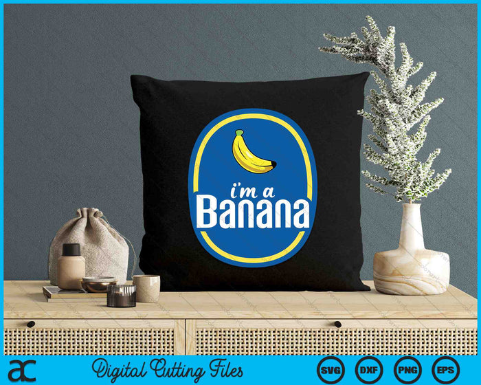 I'm A Banana Costume Halloween Fruit Sticker Yellow Funny SVG PNG Digital Cutting Files I'm A Banana Costume Halloween Fruit Sticker Yellow Funny SVG PNG Digital Cutting Files