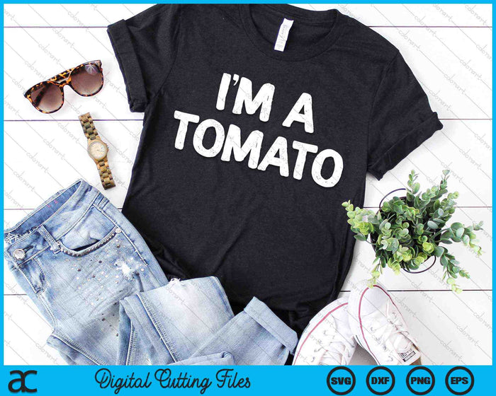 Soy un tomate divertido disfraz de HalloweenSVG PNG cortando archivos imprimibles Soy un tomate divertido disfraz de HalloweenSVG PNG cortando archivos imprimibles
