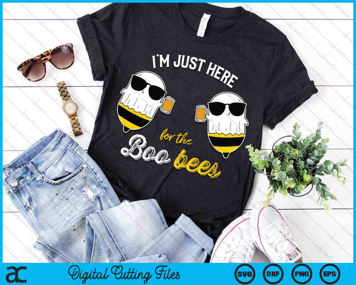 I'm Just Here For The Boo Bees Halloween SVG PNG Digital Cutting Files I'm Just Here For The Boo Bees Halloween SVG PNG Digital Cutting Files