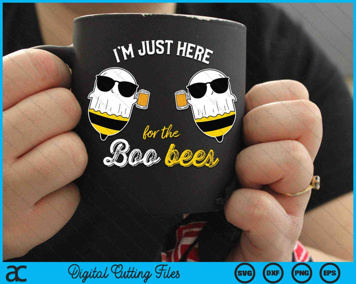 I'm Just Here For The Boo Bees Halloween SVG PNG Digital Cutting Files I'm Just Here For The Boo Bees Halloween SVG PNG Digital Cutting Files