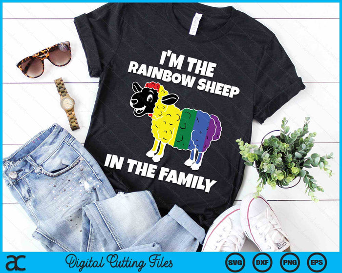 I'm The Rainbow Sheep In The Family Lgbt Pride SVG PNG Digital Cutting Files I'm The Rainbow Sheep In The Family Lgbt Pride SVG PNG Digital Cutting Files
