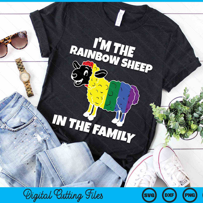 I'm The Rainbow Sheep In The Family Lgbt Pride SVG PNG Digital Cutting Files I'm The Rainbow Sheep In The Family Lgbt Pride SVG PNG Digital Cutting Files