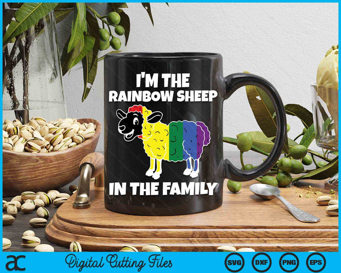 I'm The Rainbow Sheep In The Family Lgbt Pride SVG PNG Digital Cutting Files I'm The Rainbow Sheep In The Family Lgbt Pride SVG PNG Digital Cutting Files