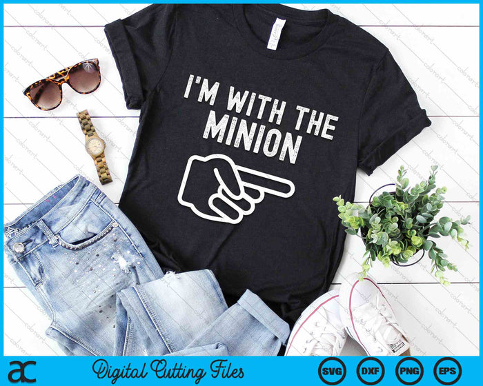 I'm With The Minion Funny Halloween Costume SVG PNG Digital Cutting File I'm With The Minion Funny Halloween Costume SVG PNG Digital Cutting File