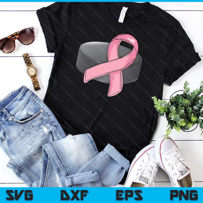Ice Hockey Pink Ribbon Breast Cancer Awareness Sport Lover SVG PNG Digital Cutting Files Ice Hockey Pink Ribbon Breast Cancer Awareness Sport Lover SVG PNG Digital Cutting Files