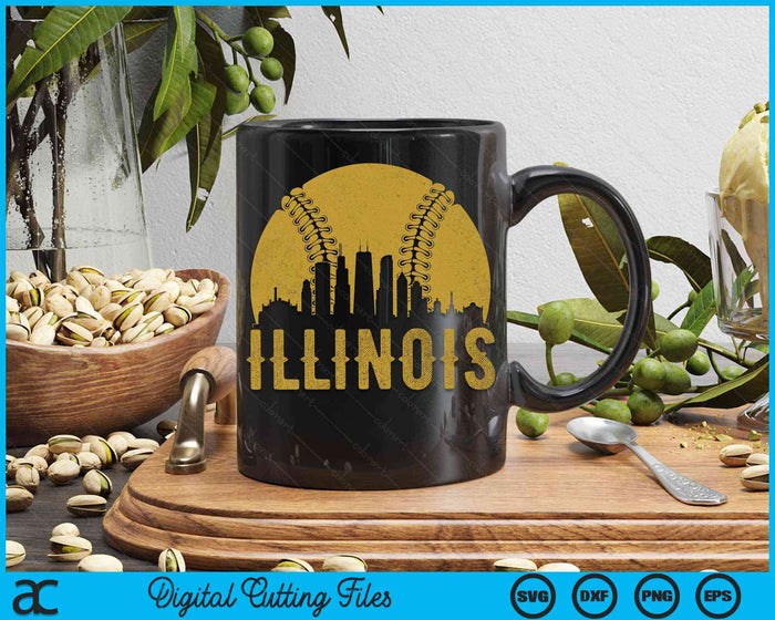 Illinois Baseball Fan SVG PNG Cutting Printable Files Illinois Baseball Fan SVG PNG Cutting Printable Files