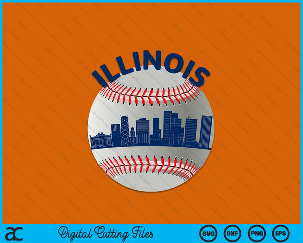 Illinois Baseball Team Fans of Space City SVG PNG Cutting Printable Files