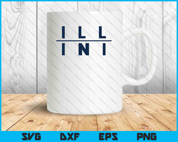 Illinois IL Athletics Fans SVG PNG Cutting Printable Files
