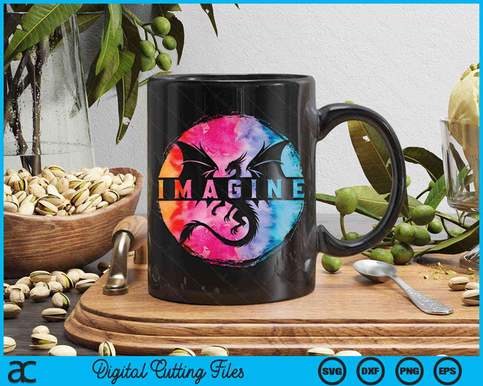 Imagine Fantasy Dragon Retro Tribal SVG PNG Digital Cutting Files Imagine Fantasy Dragon Retro Tribal SVG PNG Digital Cutting Files