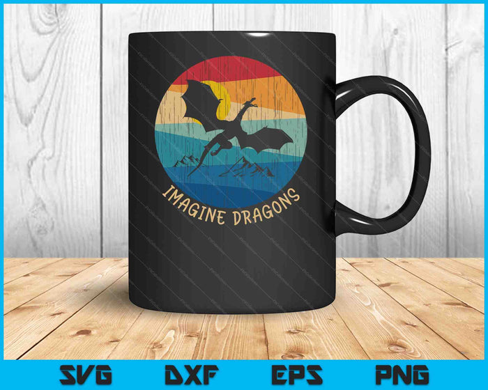Imagine Magical And Mythical Fantasy Dragons SVG PNG Digital Cutting Files Imagine Magical And Mythical Fantasy Dragons SVG PNG Digital Cutting Files