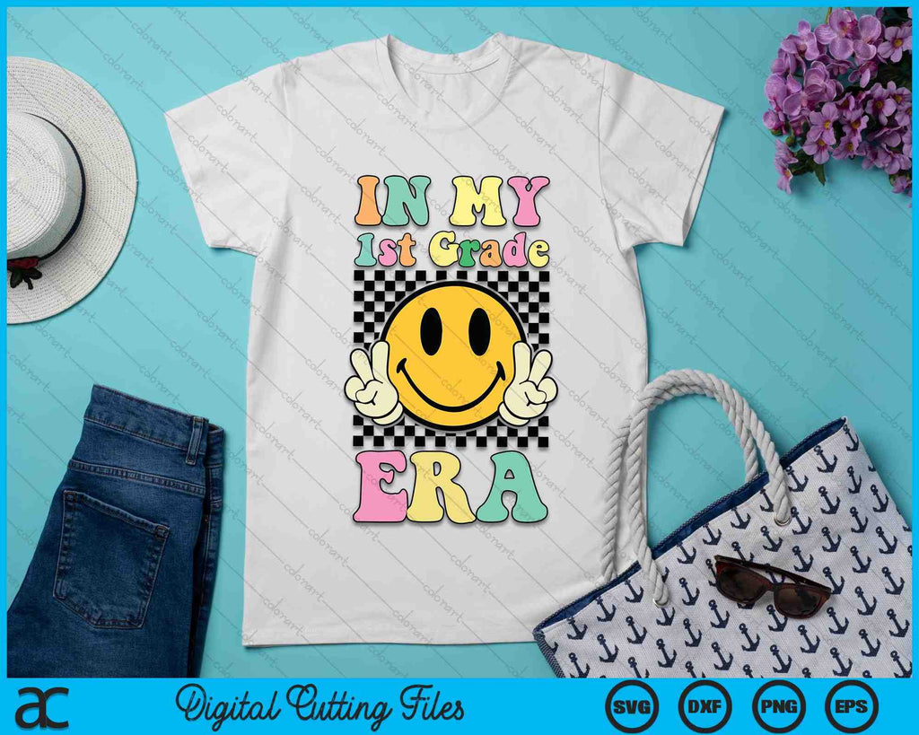 In My 1st Grade Era Retro Back To School SVG PNG Cutting Files ...