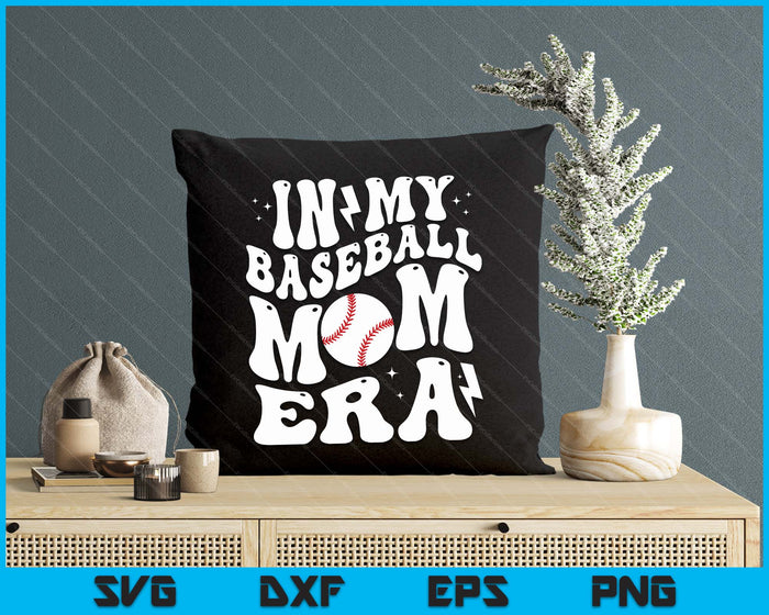In My Baseball Mom Era Cute Groovy Baseball SVG PNG Digital Printable Files In My Baseball Mom Era Cute Groovy Baseball SVG PNG Digital Printable Files