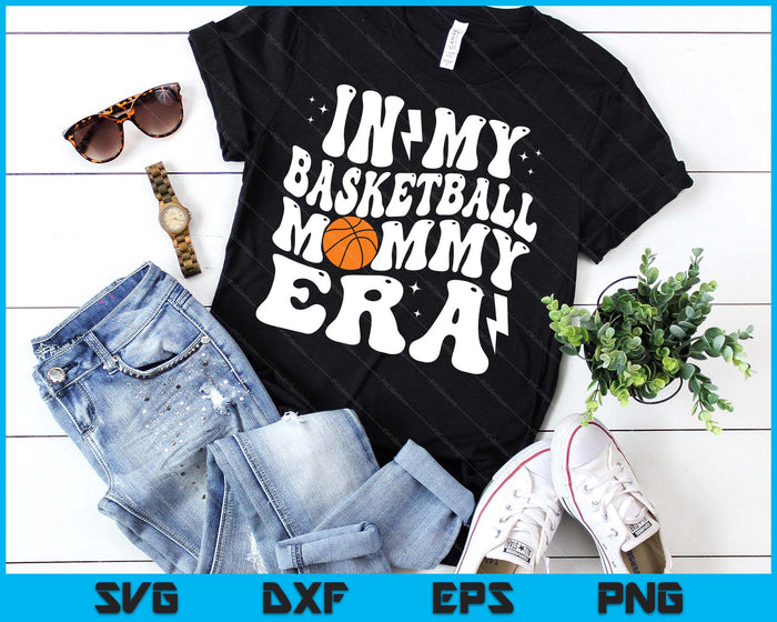 In My Basketball Mommy Era Cute Groovy Basketball SVG PNG Digital Printable Files In My Basketball Mommy Era Cute Groovy Basketball SVG PNG Digital Printable Files
