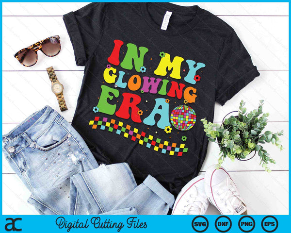 In My Glowing Era Tie Dye Bright Hello Summer Vacation Trips SVG PNG Digital Cutting Files