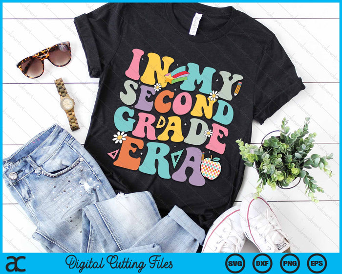 In My Second Grade Era Back To School Retro Groovy Second Grade SVG PNG Digital Cutting Files In My Second Grade Era Back To School Retro Groovy Second Grade SVG PNG Digital Cutting Files