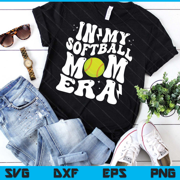 In My Softball Mom Era Cute Groovy Softball SVG PNG Digital Printable Files In My Softball Mom Era Cute Groovy Softball SVG PNG Digital Printable Files