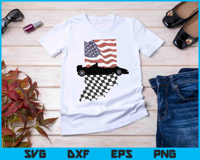 Indiana American Flag to Checkered Flag SVG PNG Cutting Printable Files Indiana American Flag to Checkered Flag SVG PNG Cutting Printable Files