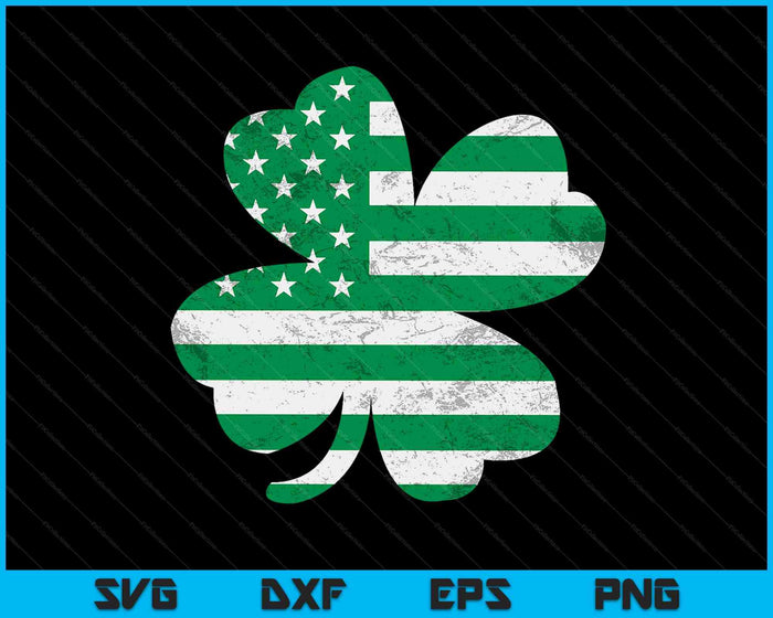 Irish American Flag Vintage Shamrock St Patricks Day SVG PNG Digital Printable Files Irish American Flag Vintage Shamrock St Patricks Day SVG PNG Digital Printable Files