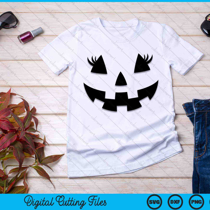 Jack O Lantern Face Pumpkin Eyelashes Halloween Costume SVG PNG Digital Cutting Files Jack O Lantern Face Pumpkin Eyelashes Halloween Costume SVG PNG Digital Cutting Files
