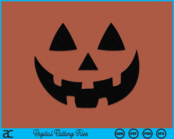 Jack O Lantern Halloween Calabaza Cara SVG PNG Archivos de Corte Digital Jack O Lantern Halloween Calabaza Cara SVG PNG Archivos de Corte Digital