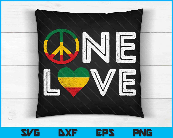 Jamaica Reggae Rasta One Love Gift SVG PNG Digital Cutting Files
