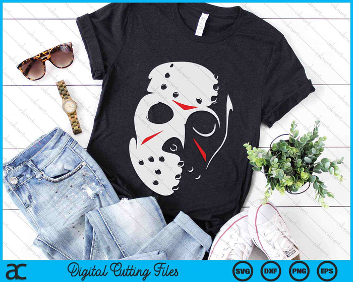 Jason Hockey Mask Halloween Friday 13TH SVG PNG Digital Cutting Files