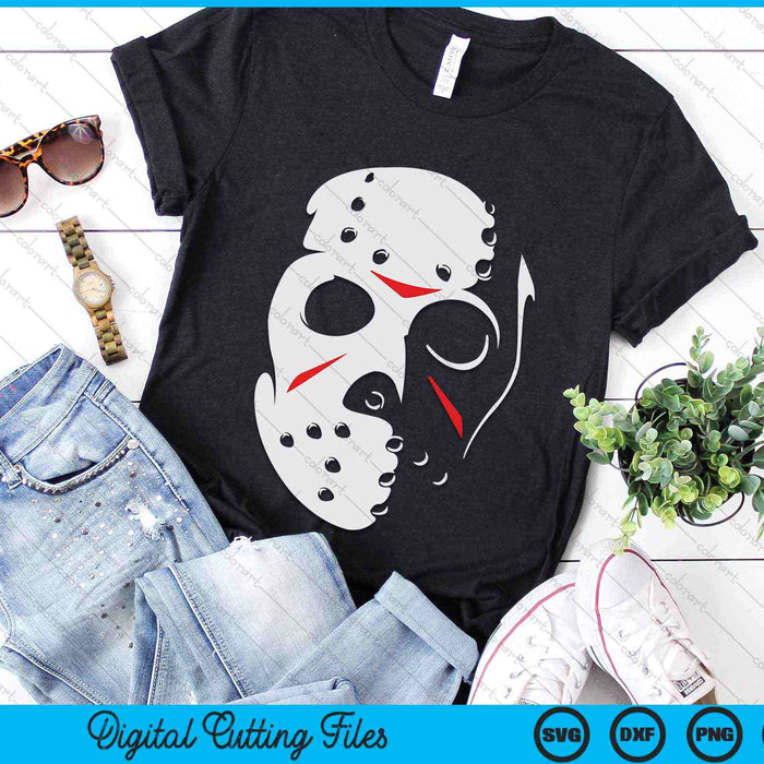 Jason Hockey Mask Halloween Friday 13TH SVG PNG Digital Cutting Files