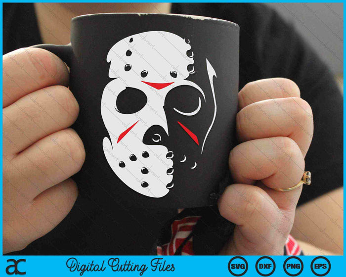 Jason Hockey Mask Halloween Friday 13TH SVG PNG Digital Cutting Files Jason Hockey Mask Halloween Friday 13TH SVG PNG Digital Cutting Files