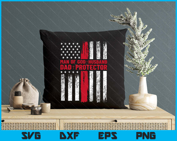 Jesus God Religious Man Of God Husband Dad Protector SVG PNG Digital Printable Files