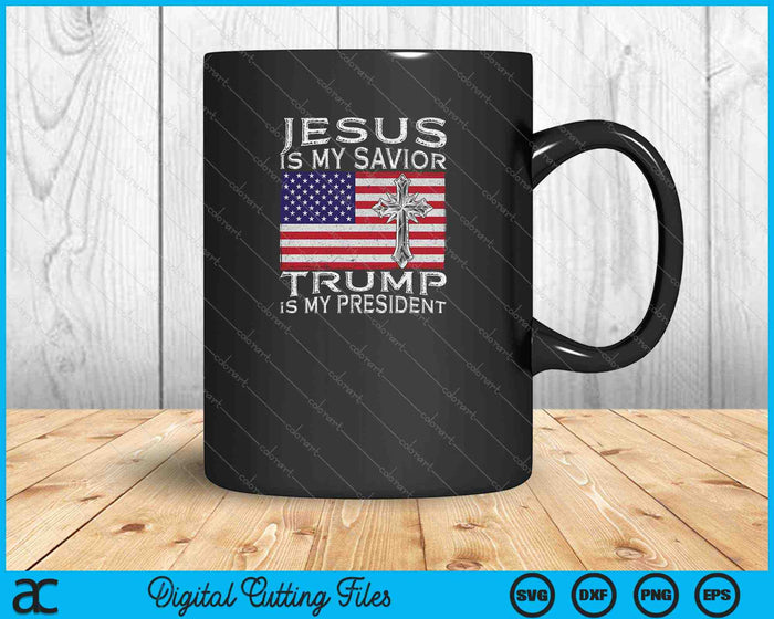 Jezus is mijn Verlosser Trump is mijn president USA vlag SVG PNG snijden afdrukbare bestanden Jezus is mijn Verlosser Trump is mijn president USA vlag SVG PNG snijden afdrukbare bestanden