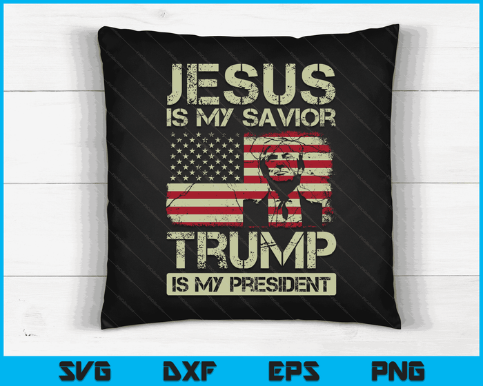Jezus is mijn Heiland Trump is mijn president Trump 2024 USA vlag SVG PNG digitale snijbestanden Jezus is mijn Heiland Trump is mijn president Trump 2024 USA vlag SVG PNG digitale snijbestanden