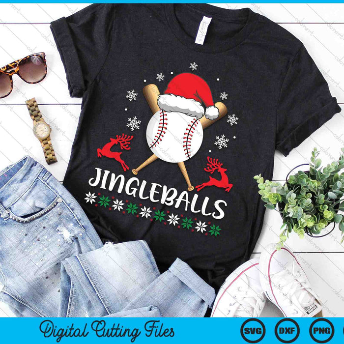 Jingleballs Baseball Player Merry Xmas Christmas Day SVG PNG Digital Cutting Files Jingleballs Baseball Player Merry Xmas Christmas Day SVG PNG Digital Cutting Files