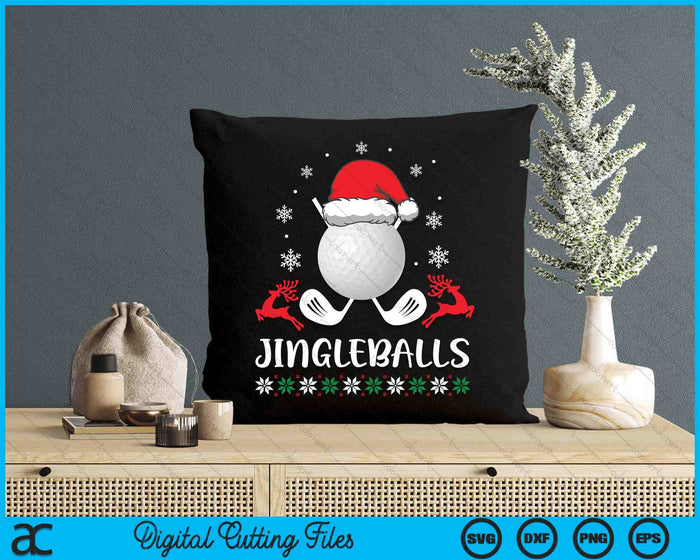 Jingleballs Golf Player Merry Xmas Christmas Day SVG PNG Digital Cutting Files Jingleballs Golf Player Merry Xmas Christmas Day SVG PNG Digital Cutting Files