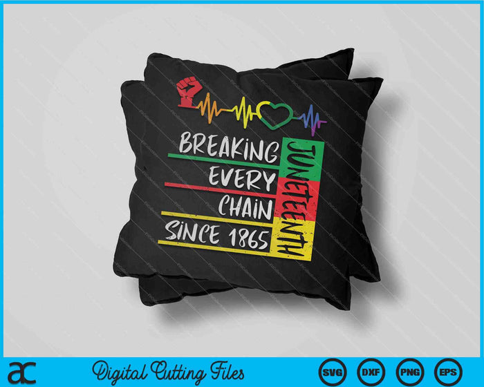 Juneteenth Breaking Every Chain Since 1865 SVG PNG Cutting Printable Files Juneteenth Breaking Every Chain Since 1865 SVG PNG Cutting Printable Files