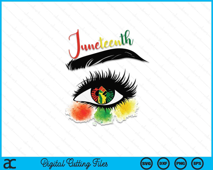 Juneteenth Eye African American Women Black History SVG PNG Cutting Printable Files Juneteenth Eye African American Women Black History SVG PNG Cutting Printable Files