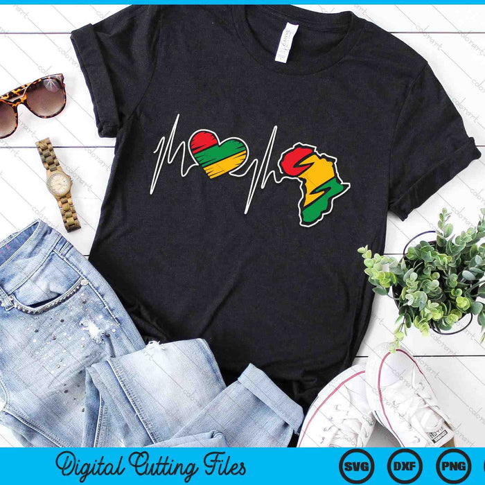 Juneteenth Heartbeat Black History SVG PNG Digital Printable Files Juneteenth Heartbeat Black History SVG PNG Digital Printable Files