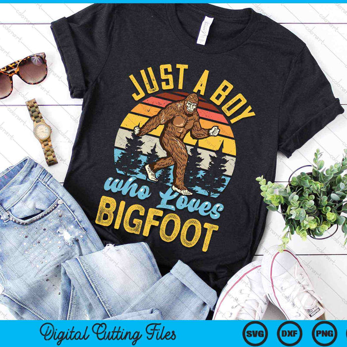 Just A Boy Who Loves Bigfoot Funny Sasquatch SVG PNG Digital Cutting Files Just A Boy Who Loves Bigfoot Funny Sasquatch SVG PNG Digital Cutting Files