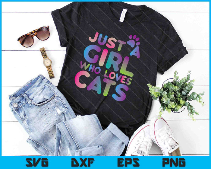 Just A Girl Who Loves Cats SVG PNG Cutting Printable Files Just A Girl Who Loves Cats SVG PNG Cutting Printable Files