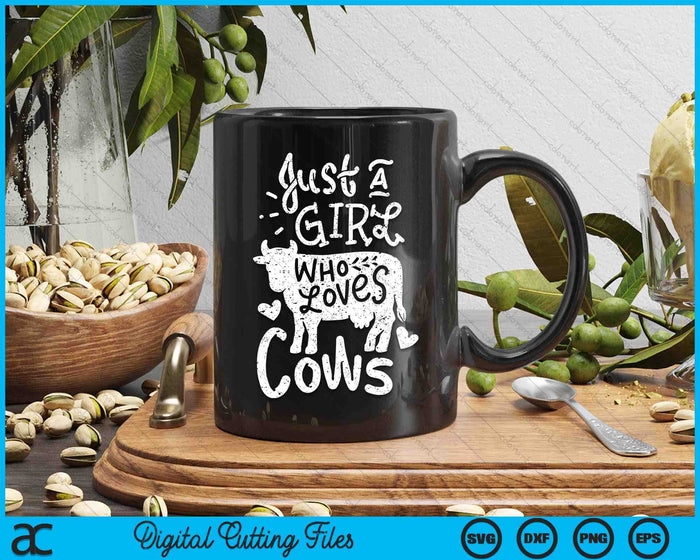 Just A Girl Who Loves Cows Cow Funny SVG PNG Digital Printable Files Just A Girl Who Loves Cows Cow Funny SVG PNG Digital Printable Files