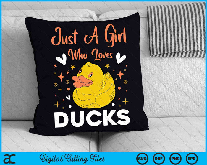 Just A Girl Who Loves Ducks Rubber Duck SVG PNG Digital Cutting Files Just A Girl Who Loves Ducks Rubber Duck SVG PNG Digital Cutting Files