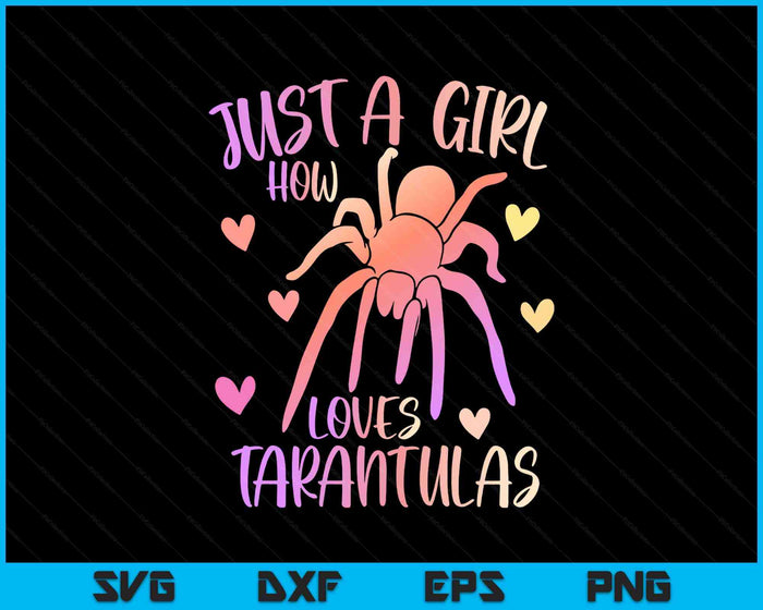 Just A Girl Who Loves Tarantulas - Spider Lover Tarantula SVG PNG Digital Printable Files Just A Girl Who Loves Tarantulas - Spider Lover Tarantula SVG PNG Digital Printable Files
