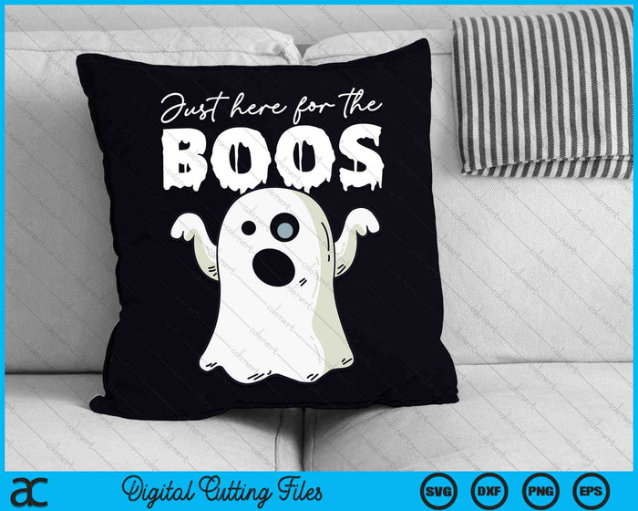 Justo aquí para los abucheos Scary Boo Ghost Costume Halloween SVG PNG Archivos de corte digital Justo aquí para los abucheos Scary Boo Ghost Costume Halloween SVG PNG Archivos de corte digital