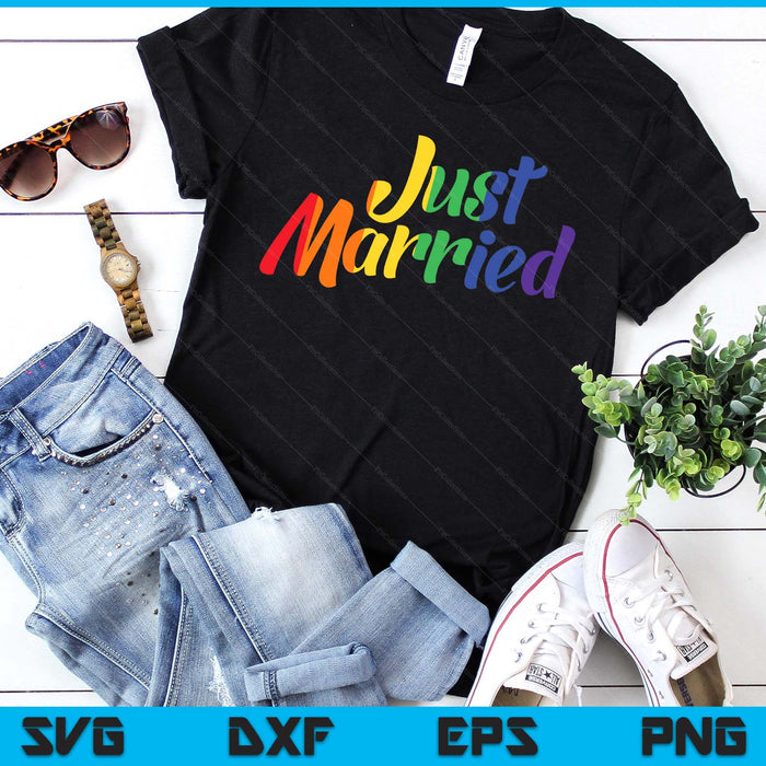 Just Married Gay Lesbian LGBT Wedding Rainbow LGBT SVG PNG Digital Printable Files Just Married Gay Lesbian LGBT Wedding Rainbow LGBT SVG PNG Digital Printable Files