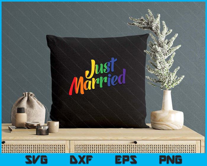 Just Married Gay Lesbian LGBT Wedding Rainbow LGBT SVG PNG Digital Printable Files Just Married Gay Lesbian LGBT Wedding Rainbow LGBT SVG PNG Digital Printable Files