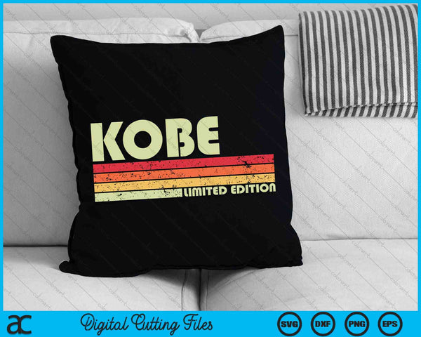 KOBE Name Personalized Funny Retro Vintage Birthday SVG PNG Digital Cutting File
