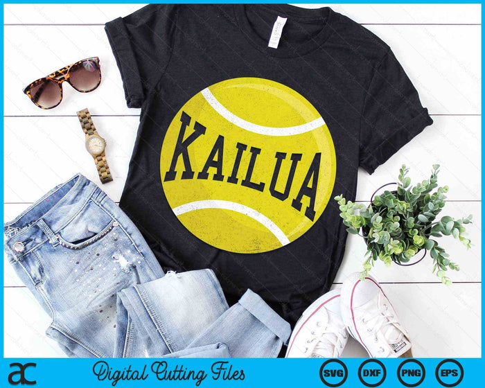 Kailua Tennis Fan SVG PNG Digital Cutting Files Kailua Tennis Fan SVG PNG Digital Cutting Files