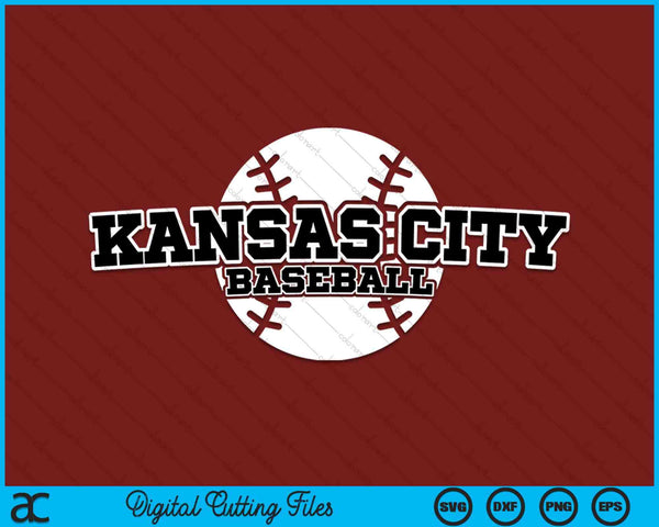 Kansas City Baseball Block Font SVG PNG Digital Cutting Files