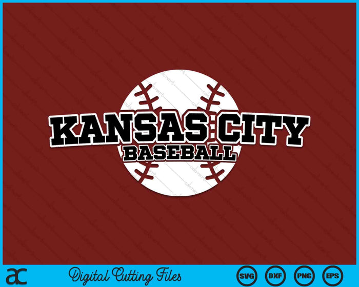 Kansas City honkbal blok lettertype SVG PNG digitale snijbestanden Kansas City honkbal blok lettertype SVG PNG digitale snijbestanden