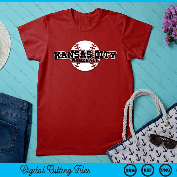 Kansas City honkbal blok lettertype SVG PNG digitale snijbestanden Kansas City honkbal blok lettertype SVG PNG digitale snijbestanden